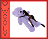 Cuddle teddy purple
