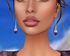 Purple Gem Earrings