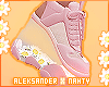 Wedges Daisy Pink