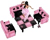 PA Pink Black PVC Dance 