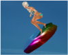 Animated surfboard