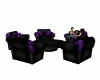 [L]Purple/Blk Chat Chair