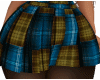 blue plaid skirt  v1