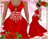 BM Christmas Red Gown