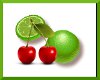 Sticker Cherries w/limes