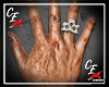 CE' Skull RH Ring