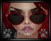 lJl Red Sun Glasses