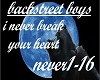 i never break your heart