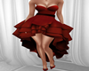 Elegant Red Satin Gown
