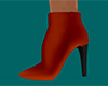 Orange Ankle Boots Spike