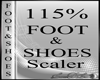 Lu)115%FOOT-SHOES SCALER