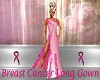 Breast Cancer Long Gown