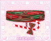 Xmas candy cane choker