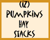 (IZ) Pumpkins Hay Stacks