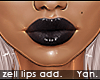 Y: zell lips | goth