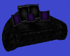 Pet Sofa Bed Purple/Blac