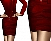 mini skirt - deep red