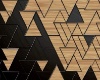Black/Gold Triangle Wall