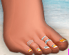 Feet v2 + Orange Nails