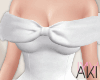 Aki Bow Dress White