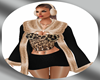 Dresses black animal