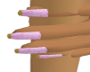 Pink/GoldTipNailsDainty