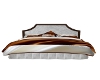 WhiteAndBrown Silk Bed