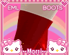 🦋EML High Boots Red