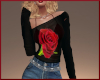 black rose top