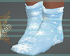Snowflake Socks Blue
