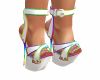 White Rainbow Heels