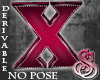 Pink Letter X No Pose
