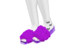 fuzzy purple slippers