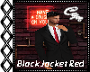 BlackSuit Jacket red Tie