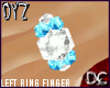 dYz Blue Engagement Ring