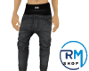 R,jeans bleck uni