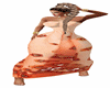 Peach print sundress XXL