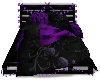 Blk/Purple Roses Bed