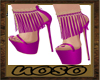 Fringe Purple Heels
