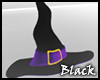 BLACK witch hat decor