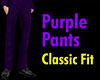 Classic Fit Purple Pants