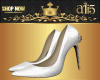 White Snow Heels