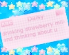 ♡ strawberry milk ♡