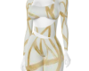 white/gold jumpsuit