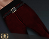 [G] Suede Burgundy Pants