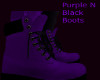 Purple N Black Boots