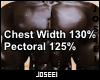 Chest Width/Pec 130/125%
