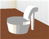 heel chair in white