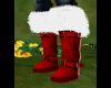 Fur Red Boots