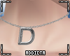 *A* D Letter Necklace